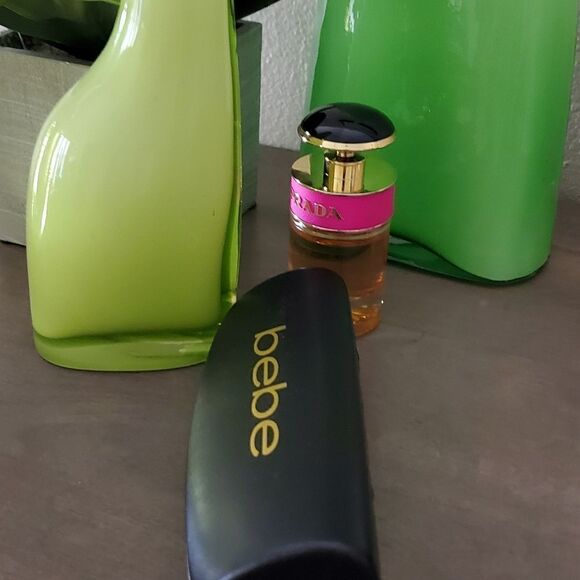 Bebe black and gold designer glasses case like new. Very Chic. - Picture 3 of 4